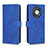 Leather Case Stands Flip Cover Holder L01Z for Huawei Enjoy 50 Pro Blue