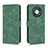 Leather Case Stands Flip Cover Holder L01Z for Huawei Enjoy 50 Pro Green