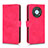 Leather Case Stands Flip Cover Holder L01Z for Huawei Enjoy 50 Pro Hot Pink