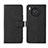 Leather Case Stands Flip Cover Holder L01Z for Huawei Honor 50 Lite Black