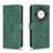 Leather Case Stands Flip Cover Holder L01Z for Huawei Honor X9a 5G Green