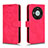 Leather Case Stands Flip Cover Holder L01Z for Huawei Mate 60 Pro Hot Pink