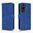 Leather Case Stands Flip Cover Holder L01Z for Huawei Nova 11 Pro Blue