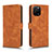 Leather Case Stands Flip Cover Holder L01Z for Huawei Nova Y61 Brown