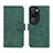 Leather Case Stands Flip Cover Holder L01Z for Huawei P60 Art Green