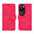 Leather Case Stands Flip Cover Holder L01Z for Huawei P60 Art Hot Pink