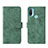 Leather Case Stands Flip Cover Holder L01Z for Motorola Moto E30 Green