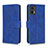 Leather Case Stands Flip Cover Holder L01Z for Motorola Moto Edge 30 Lite 5G Blue