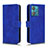 Leather Case Stands Flip Cover Holder L01Z for Motorola Moto Edge 40 Neo 5G Blue