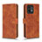 Leather Case Stands Flip Cover Holder L01Z for Motorola Moto Edge 40 Pro 5G Brown