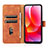 Leather Case Stands Flip Cover Holder L01Z for Motorola Moto G Play (2023)