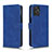 Leather Case Stands Flip Cover Holder L01Z for Motorola Moto G Power 5G (2023) Blue