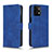 Leather Case Stands Flip Cover Holder L01Z for Motorola Moto G Stylus (2023) 4G Blue