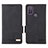 Leather Case Stands Flip Cover Holder L01Z for Motorola Moto G10 Power Black