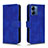 Leather Case Stands Flip Cover Holder L01Z for Motorola Moto G14 Blue