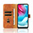 Leather Case Stands Flip Cover Holder L01Z for Motorola Moto G60s