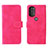 Leather Case Stands Flip Cover Holder L01Z for Motorola Moto G71 5G Hot Pink