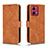 Leather Case Stands Flip Cover Holder L01Z for Motorola Moto G84 5G Brown