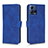 Leather Case Stands Flip Cover Holder L01Z for Motorola Moto S30 Pro 5G Blue