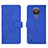 Leather Case Stands Flip Cover Holder L01Z for Nokia 1.4 Blue