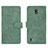 Leather Case Stands Flip Cover Holder L01Z for Nokia C2 Green