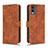 Leather Case Stands Flip Cover Holder L01Z for Nokia C210 Brown