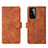 Leather Case Stands Flip Cover Holder L01Z for OnePlus 9 Pro 5G Brown