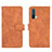 Leather Case Stands Flip Cover Holder L01Z for OnePlus Nord CE 5G Brown