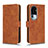 Leather Case Stands Flip Cover Holder L01Z for Oppo Reno10 Pro+ Plus 5G Brown