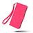 Leather Case Stands Flip Cover Holder L01Z for Realme 8 4G Hot Pink