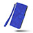 Leather Case Stands Flip Cover Holder L01Z for Realme 8i Blue