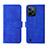 Leather Case Stands Flip Cover Holder L01Z for Realme C31 Blue