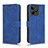 Leather Case Stands Flip Cover Holder L01Z for Realme C51 Blue