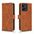 Leather Case Stands Flip Cover Holder L01Z for Realme Narzo N53 Brown