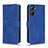 Leather Case Stands Flip Cover Holder L01Z for Realme Q5x 5G Blue