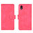 Leather Case Stands Flip Cover Holder L01Z for Samsung Galaxy A01 Core Hot Pink