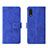 Leather Case Stands Flip Cover Holder L01Z for Samsung Galaxy A02 Blue