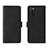 Leather Case Stands Flip Cover Holder L01Z for Samsung Galaxy A02s Black