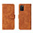 Leather Case Stands Flip Cover Holder L01Z for Samsung Galaxy A02s Brown
