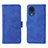 Leather Case Stands Flip Cover Holder L01Z for Samsung Galaxy A03 Core Blue