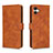 Leather Case Stands Flip Cover Holder L01Z for Samsung Galaxy A04 4G Brown