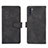 Leather Case Stands Flip Cover Holder L01Z for Samsung Galaxy A11 Black