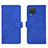 Leather Case Stands Flip Cover Holder L01Z for Samsung Galaxy A12 Blue