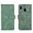 Leather Case Stands Flip Cover Holder L01Z for Samsung Galaxy A20 Green