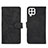 Leather Case Stands Flip Cover Holder L01Z for Samsung Galaxy A22 4G Black