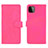 Leather Case Stands Flip Cover Holder L01Z for Samsung Galaxy A22s 5G Hot Pink