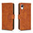 Leather Case Stands Flip Cover Holder L01Z for Samsung Galaxy A23 5G SC-56C Brown