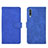 Leather Case Stands Flip Cover Holder L01Z for Samsung Galaxy A50S Blue