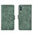 Leather Case Stands Flip Cover Holder L01Z for Samsung Galaxy A50S Green