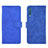 Leather Case Stands Flip Cover Holder L01Z for Samsung Galaxy A7 (2018) A750 Blue